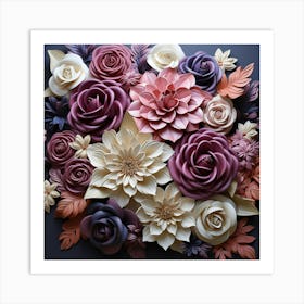 Paper Flowers 39 Art Print