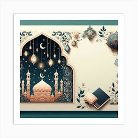 Muslim Holiday Greeting Card 10 Art Print