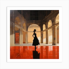 Ballerina Practicing A Pirouette 1 Art Print