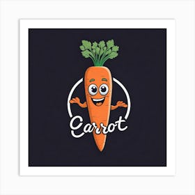 Carrot Logo 9 Art Print