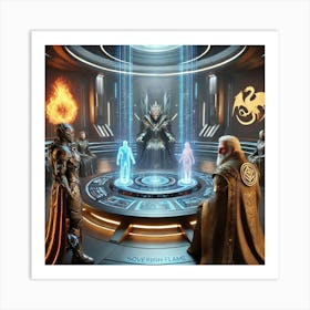 High Council Scifi 1024x1024 Art Print