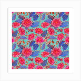 Red Garden Art Print