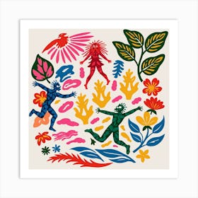 Flora And Fauna Art Print