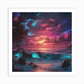 Ocean Sunset Art Print