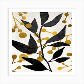 Gold Leaf Art Print