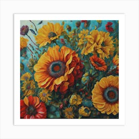 Sunflowers 9 Art Print