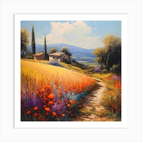 Whispering Olive Grove Dreams Art Print