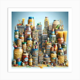 Food City Art Print