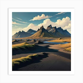 Iceland Landscape 1 Art Print