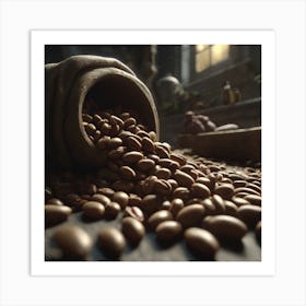 Coffee Beans 375 Art Print