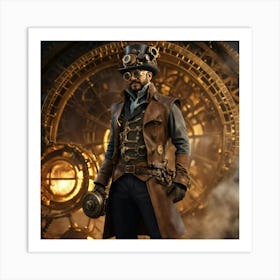 Steampunk Man (4) Art Print