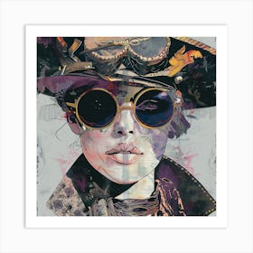 Steampunk Woman 2 Art Print