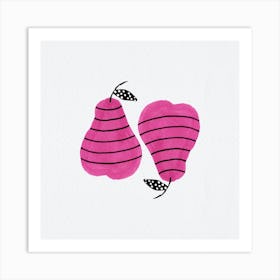 Pears Pink Art Print