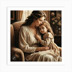 Mother And Daughter Art Print