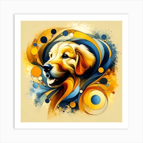 Golden Retriever 02 Art Print