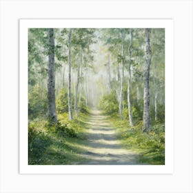 Path In The Woods 5 Art Print