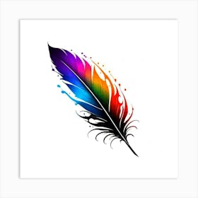 Feather Tattoo 10 Art Print