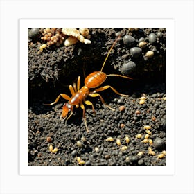 Ants Insects Colony Worker Queen Soldier Antennae Mandibles Exoskeleton Legs Thorax Abdom (6) Art Print