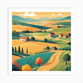 Country Landscape 4 Art Print