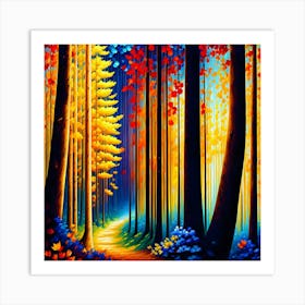 Forest Path 4 Art Print