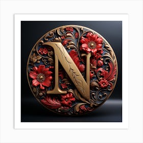 Letter N Art Print