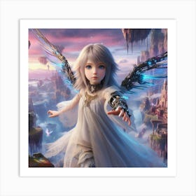 Angel Of The Sky 5 Art Print