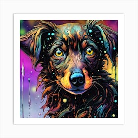 Dog Painting Art Print