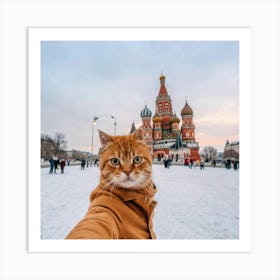 Cute Cat Takes A Selfie 2 Art Print