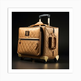 Gold Suitcase 9 Art Print