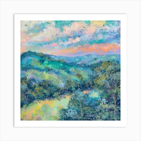 Sunset In The Mountains 96 Art Print