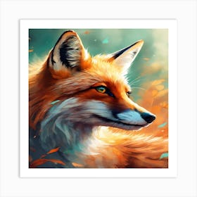 Fox Painting 1 Art Print