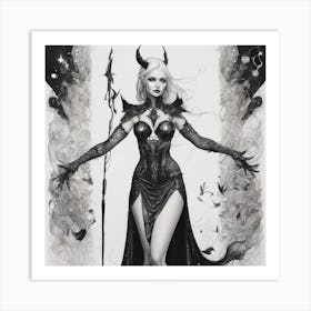 Devil Woman Art Print