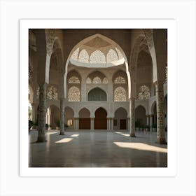 Interior Of A Mosque 2 Art Print