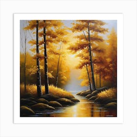 Autumn In The Forest 5 Art Print