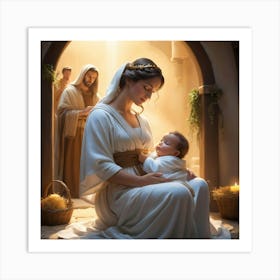 Birth Of Jesus 2 Art Print