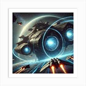 Gravity Harbinger Orbital Siege Ship Converted Art Print