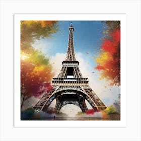 Paris Eiffel Tower 39 Art Print