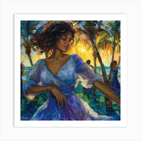 Latin Dancer Canvas Print Art Print