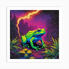 Lightning Frog Art Print