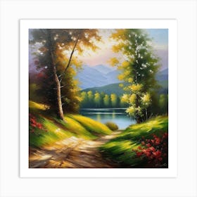 Road To The Lake Art Print