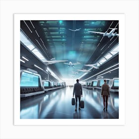 Futuristic Airport Art Print