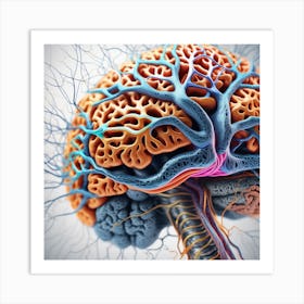 Brain Anatomy 22 Art Print