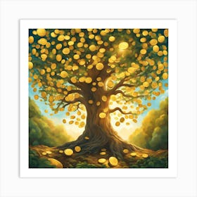 Money tree 1 Art Print