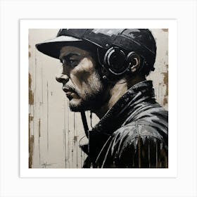 'The Biker' Art Print