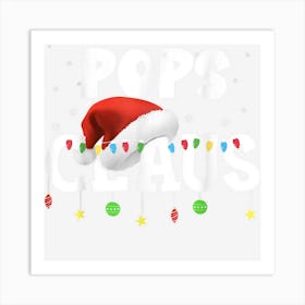 Pops Claus Santa Hat Matching Christmas Family Group Art Print