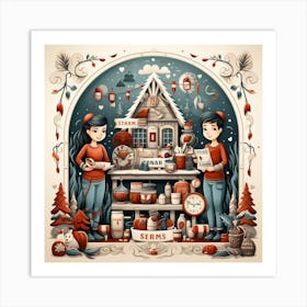 Christmas Lovely Paradise 11 Art Print