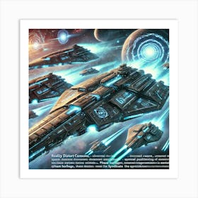 A Detailed Depiction Of Dimensional Cruisers, Adva 1 Art Print