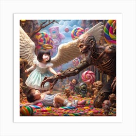 Candy Angel Art Print