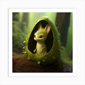 Rabbit In An Egg Art Print