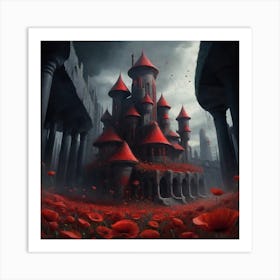 Albedobase Xl In A Poppy World Every Item Is Red Best Creation 1 Art Print